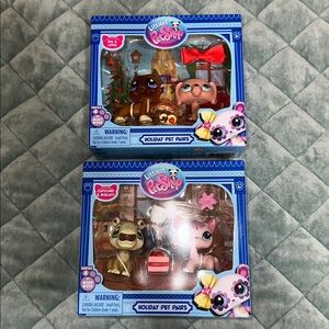 Littlest Pet Shop Holiday Pet Pairs two sets new impact